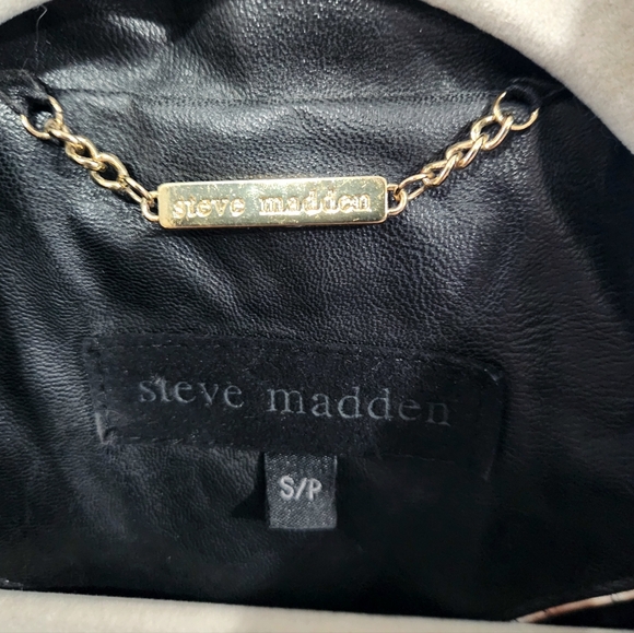 Steve Madden Faux Leather Cropped Jacket - Picture 8 of 10